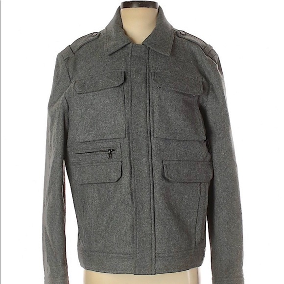 Calvin Klein Jackets \u0026 Coats | Calvin Klein Unisex Gray Wool Bomber Jacke | Color: Gray | Size: S | Eessenmacher75's Closet